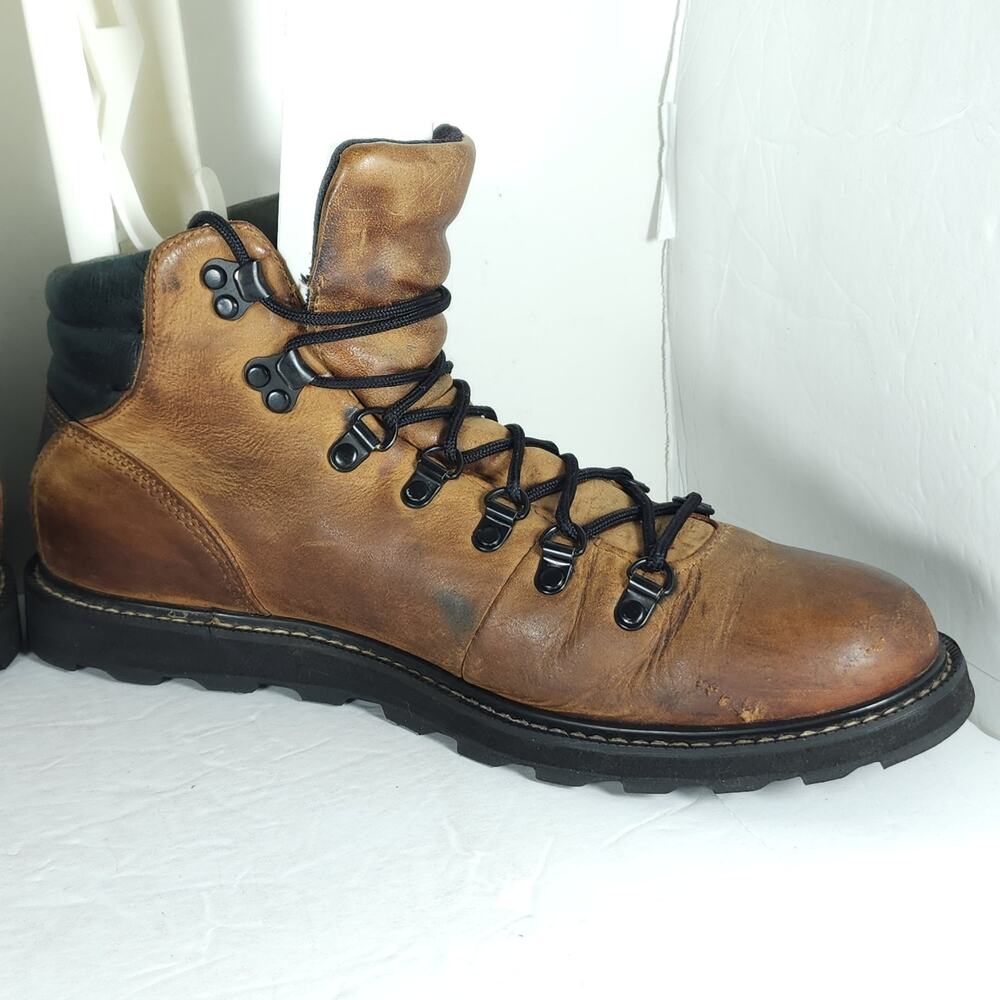 Sorel Men's Madson US 9,5 Brown Leather Waterproof Lace-Up Ankle Hiker Boots - Picture 6 of 16